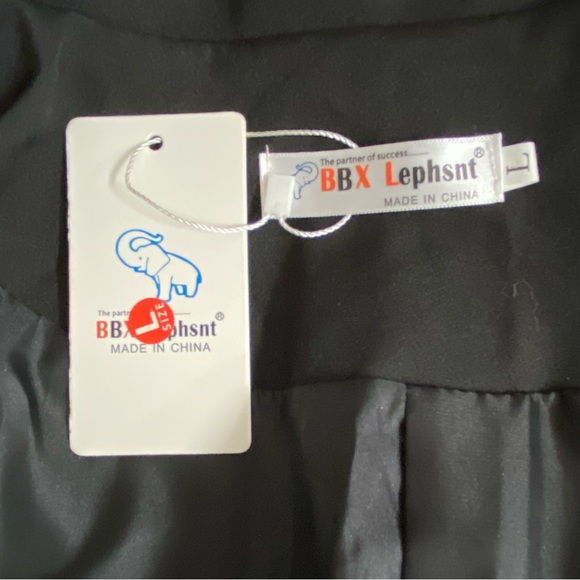 Solid Black Wardrobe Basic 1 button Blazer Jacket lined Women's size Large NWT - Picture 9 of 9